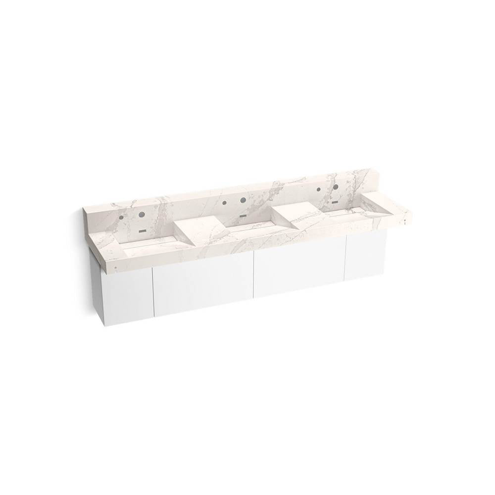 Kohler - ConstellationE 90'' wall-mount basin lavatory system with backsplash - Et Cal Gold