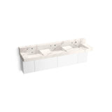 Kohler - ConstellationE 90'' wall-mount basin lavatory system with backsplash - Et Cal Gold