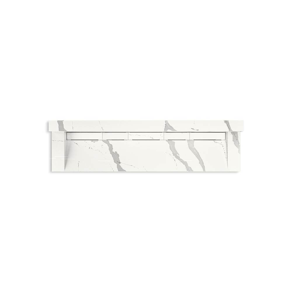 Kohler - ConstellationE 90'' wall-mount trough lavatory system with backsplash - Et Bianco Cal