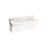 Kohler - ConstellationE 60'' wall-mount trough lavatory system with backsplash - Et Cal Gold