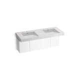 Kohler - ConstellationE 60'' wall-mount basin lavatory system - Pearl Jasmine