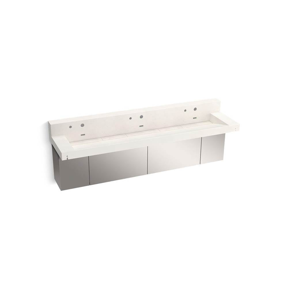 Kohler - ConstellationE 90'' wall-mount trough lavatory system with backsplash - Arrow Root