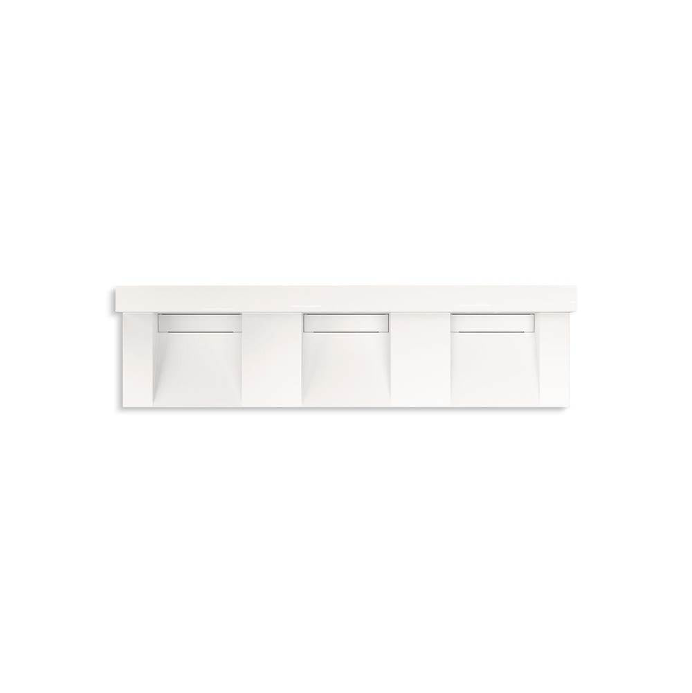 Kohler - ConstellationE 90'' wall-mount basin lavatory system with backsplash - Designer White
