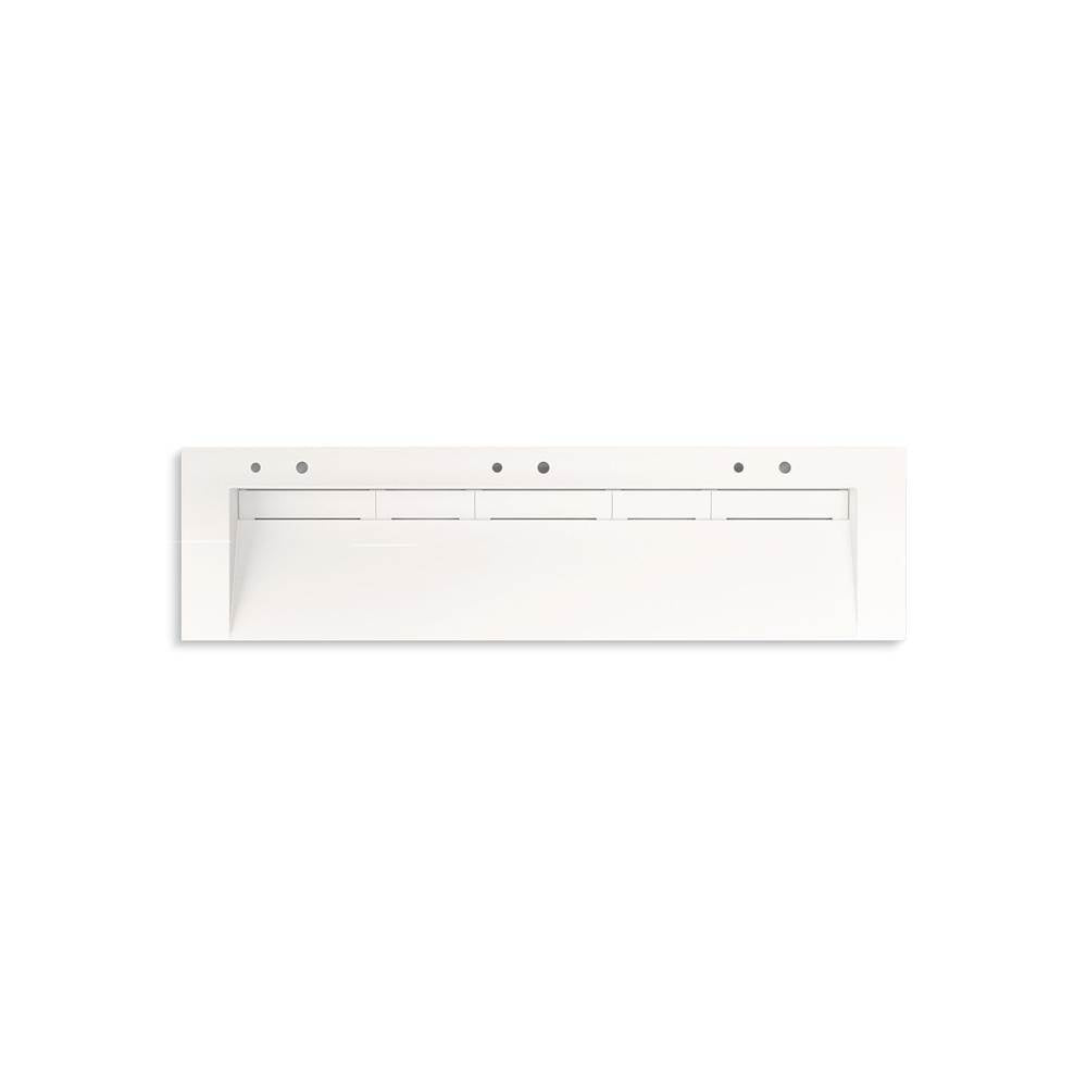 Kohler - ConstellationE 90'' wall-mount trough lavatory system - Designer White