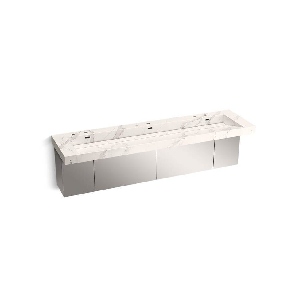 Kohler - ConstellationE 90'' wall-mount trough lavatory system - Et Cal Gold