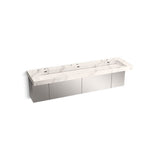 Kohler - ConstellationE 90'' wall-mount trough lavatory system - Et Cal Gold