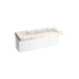 Kohler - ConstellationE 60'' wall-mount trough lavatory system - Et Cal Gold