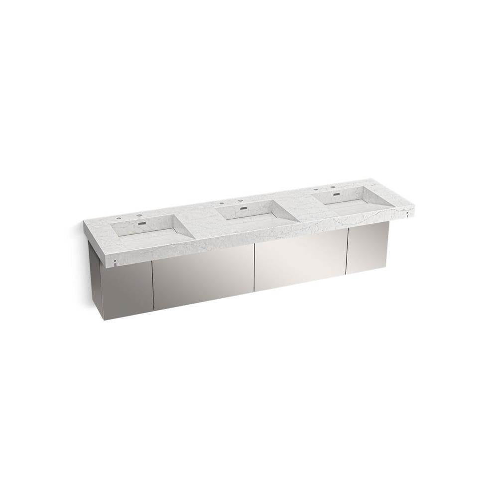 Kohler - ConstellationE 90'' wall-mount basin lavatory system - Pearl Jasmine