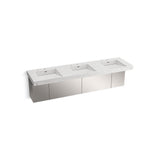 Kohler - ConstellationE 90'' wall-mount basin lavatory system - Pearl Jasmine