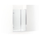 Kohler - ComposedE 3/8'' pivot door glass and hardware, no handle - Bright Polished Silver