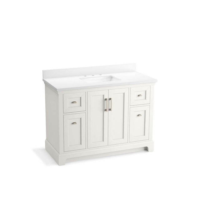 Kohler - CharlemontE 48'' bathroom vanity cabinet with sink and quartz top - White