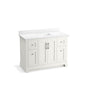 Kohler - CharlemontE 48'' bathroom vanity cabinet with sink and quartz top - White