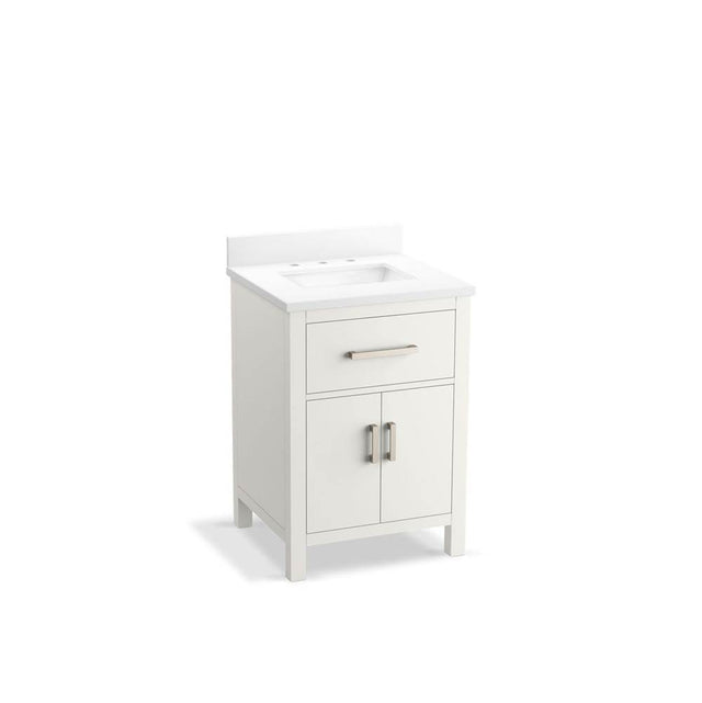 Kohler - Kresla 24'' bathroom vanity cabinet with sink and quartz top - White