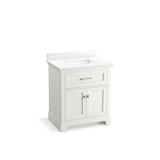 Kohler - CharlemontE 30'' bathroom vanity cabinet with sink and quartz top - White