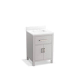 Kohler - Kresla 24'' bathroom vanity cabinet with sink and quartz top - Atmos Grey