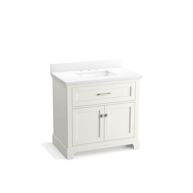 Kohler - CharlemontE 36'' bathroom vanity cabinet with sink and quartz top - White