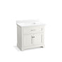 Kohler - CharlemontE 36'' bathroom vanity cabinet with sink and quartz top - White