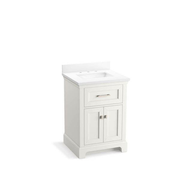 Kohler - CharlemontE 24'' bathroom vanity cabinet with sink and quartz top - White