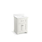 Kohler - CharlemontE 24'' bathroom vanity cabinet with sink and quartz top - White