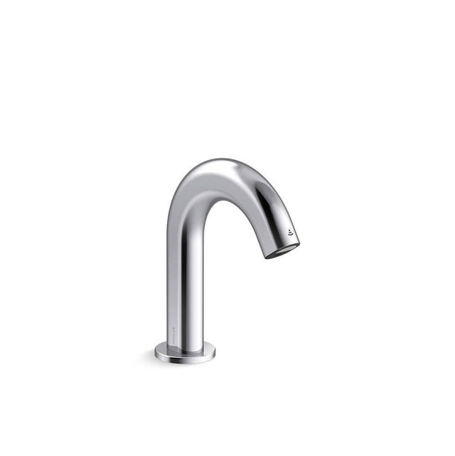 Kohler - ObloE Touchless single-hole lavatory faucet with Kinesis sensor technology, DC-powered, less drain, 0.5 gpm - Polished Chrome