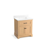 Kohler - CharlemontE 30'' bathroom vanity cabinet with sink and quartz top - Light Oak