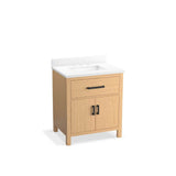 Kohler - Kresla 30'' bathroom vanity cabinet with sink and quartz top - Light Oak