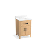Kohler - Kresla 24'' bathroom vanity cabinet with sink and quartz top - Light Oak