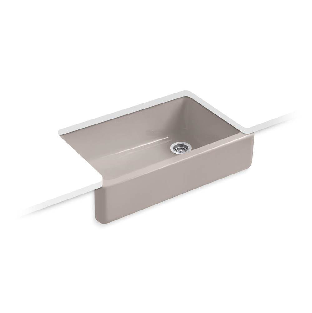 Kohler - Whitehaven 35-3/4'' undermount single-bowl farmhouse kitchen sink - Truffle