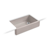 Kohler - Whitehaven 35-3/4'' undermount single-bowl farmhouse kitchen sink - Truffle