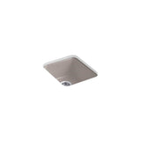 Kohler - Iron/Tones 17'' top-/undermount single-bowl bar sink - Truffle