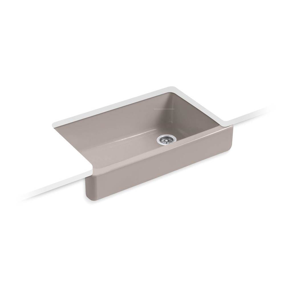 Kohler - Whitehaven 35-1/2'' undermount single-bowl farmhouse kitchen sink - Truffle