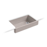 Kohler - Whitehaven 35-1/2'' undermount single-bowl farmhouse kitchen sink - Truffle