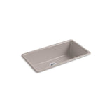 Kohler - Iron/Tones 33'' top-/undermount single-bowl kitchen sink - Truffle