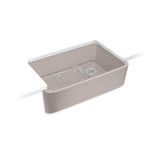 Kohler - Ironridge 34'' undermount single-bowl farmhouse kitchen sink - Truffle
