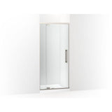Kohler - PremiseE 76'' H Pivot Shower Door With 5/16''-Thick Glass - Anodized Brushed Nickel