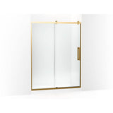 Kohler - PremiseE 76'' H Sliding Shower Door With 5/16''-Thick Glass - Vibrant Brushed Moderne Brass