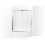 Kohler - PremiseE 61-3/4'' H Sliding Bath Door With 5/16''-Thick Glass - Bright Polished Silver