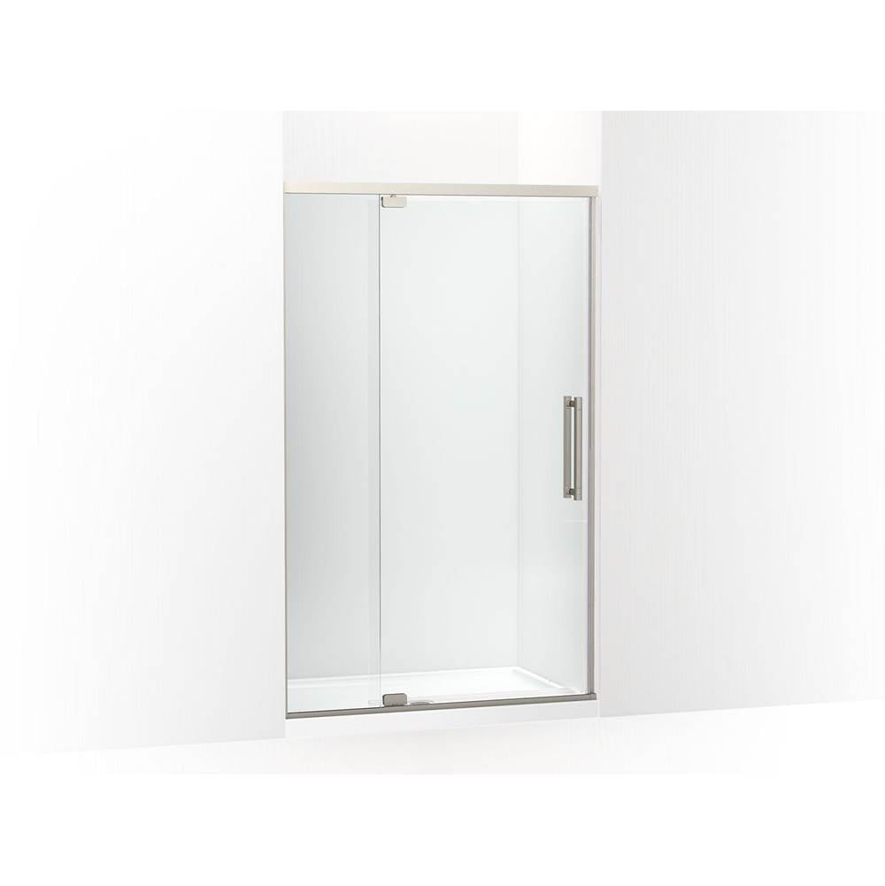 Kohler - PremiseE 76'' H Pivot Shower Door With 5/16''-Thick Glass - Anodized Brushed Nickel