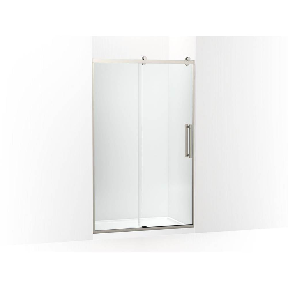 Kohler - PremiseE 76'' H Sliding Shower Door With 5/16''-Thick Glass - Anodized Brushed Nickel