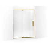 Kohler - PremiseE 76'' H Pivot Shower Door With 5/16''-Thick Glass - Vibrant Brushed Moderne Brass
