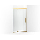 Kohler - PremiseE 76'' H Pivot Shower Door With 5/16''-Thick Glass - Vibrant Brushed Moderne Brass