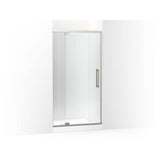 Kohler - PremiseE 76'' H Pivot Shower Door With 5/16''-Thick Glass - Anodized Brushed Nickel