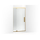 Kohler - PremiseE 76'' H Pivot Shower Door With 5/16''-Thick Glass - Vibrant Brushed Moderne Brass