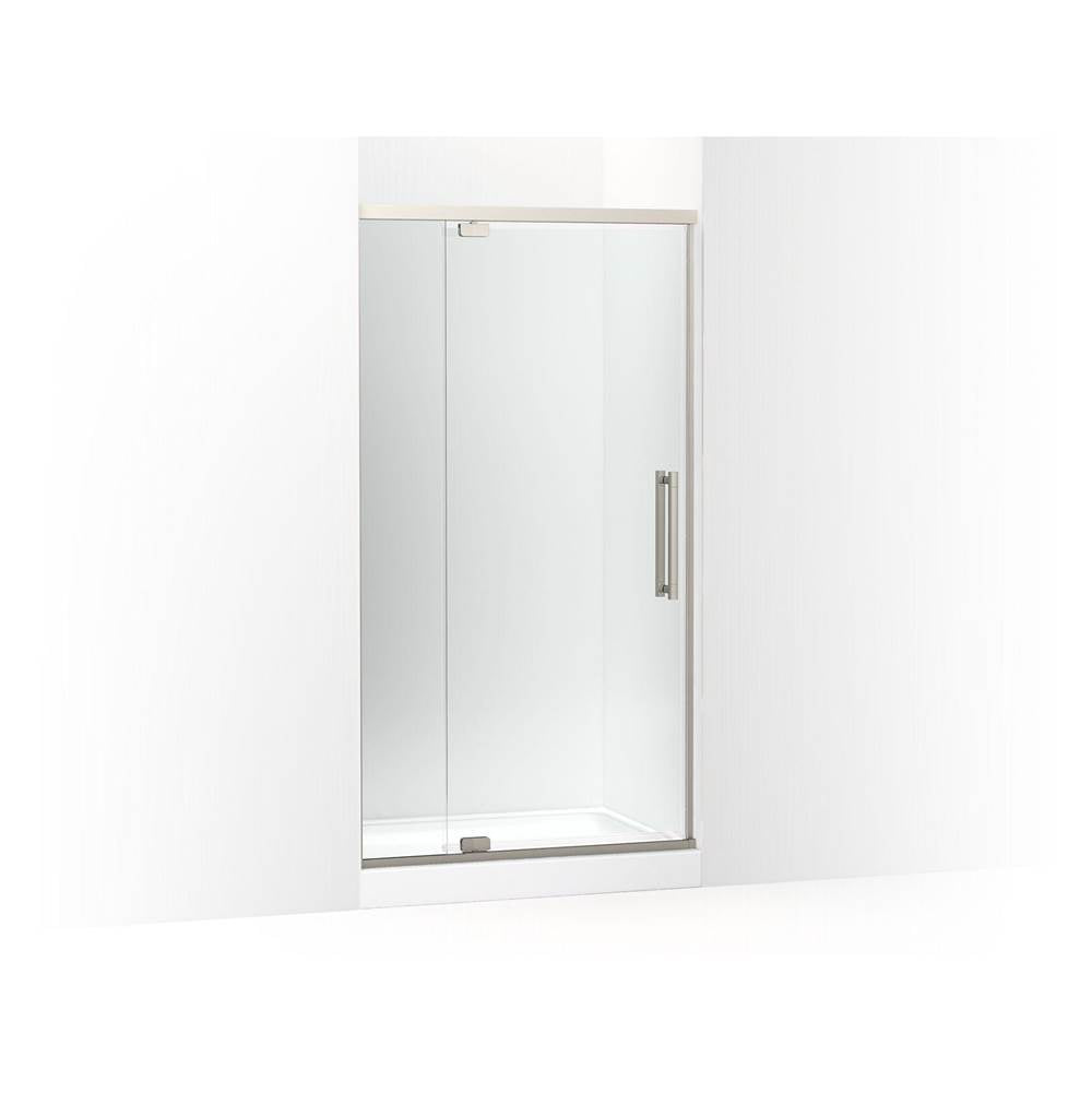 Kohler - PremiseE 76'' H Pivot Shower Door With 5/16''-Thick Glass - Anodized Brushed Nickel