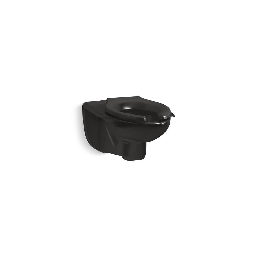 Kohler - KingstonE Wall-mount top-spud toilet bowl, 1.28 or 1.6 gpf - Black