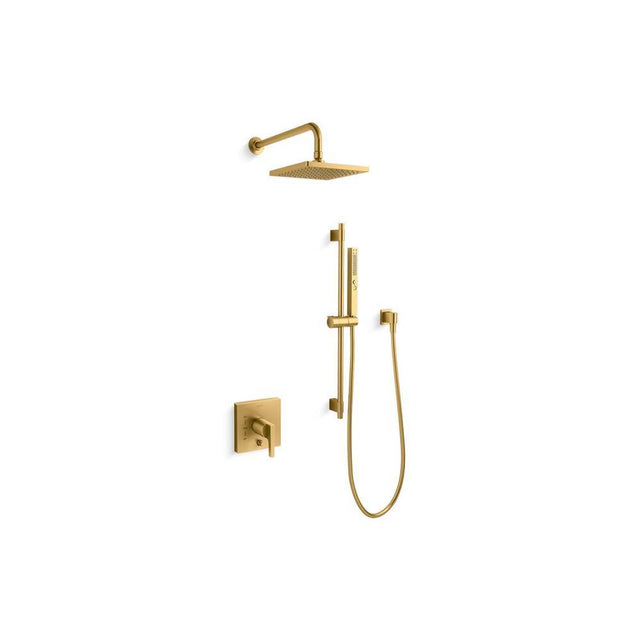 Kohler - Honesty Showering kit, 1.75 gpm - Vibrant Brushed Moderne Brass