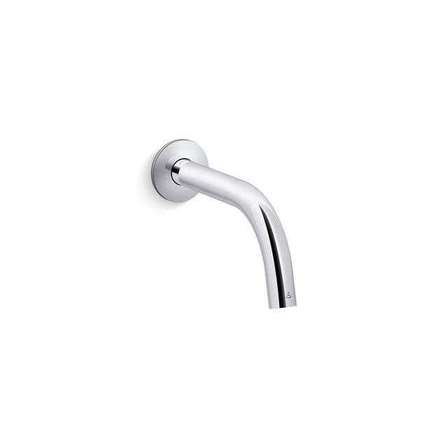 Kohler - Components Touchless wall-mount lavatory faucet with Kinesis sensor technology, Tube design, AC-powered, 0.5 gpm - Polished Chrome