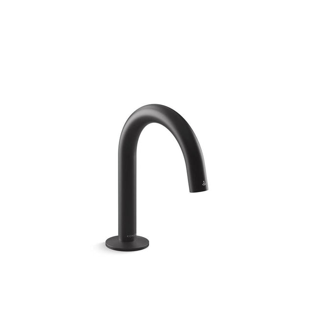 Kohler - Components Touchless single-hole lavatory faucet with Kinesis sensor technology, Tube design, 0.5 gpm - Matte Black