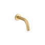 Kohler - Components Touchless wall-mount lavatory faucet with Kinesis sensor technology, Tube design, CortexE-enabled, AC-powered, 0.5 gpm - Vibrant Brushed Moderne Brass