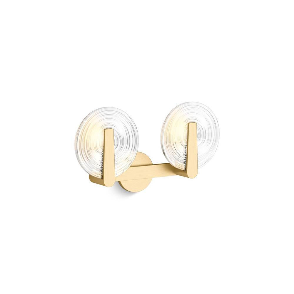 Kohler - Hint Two-light sconce - Brushed Moderne Brass